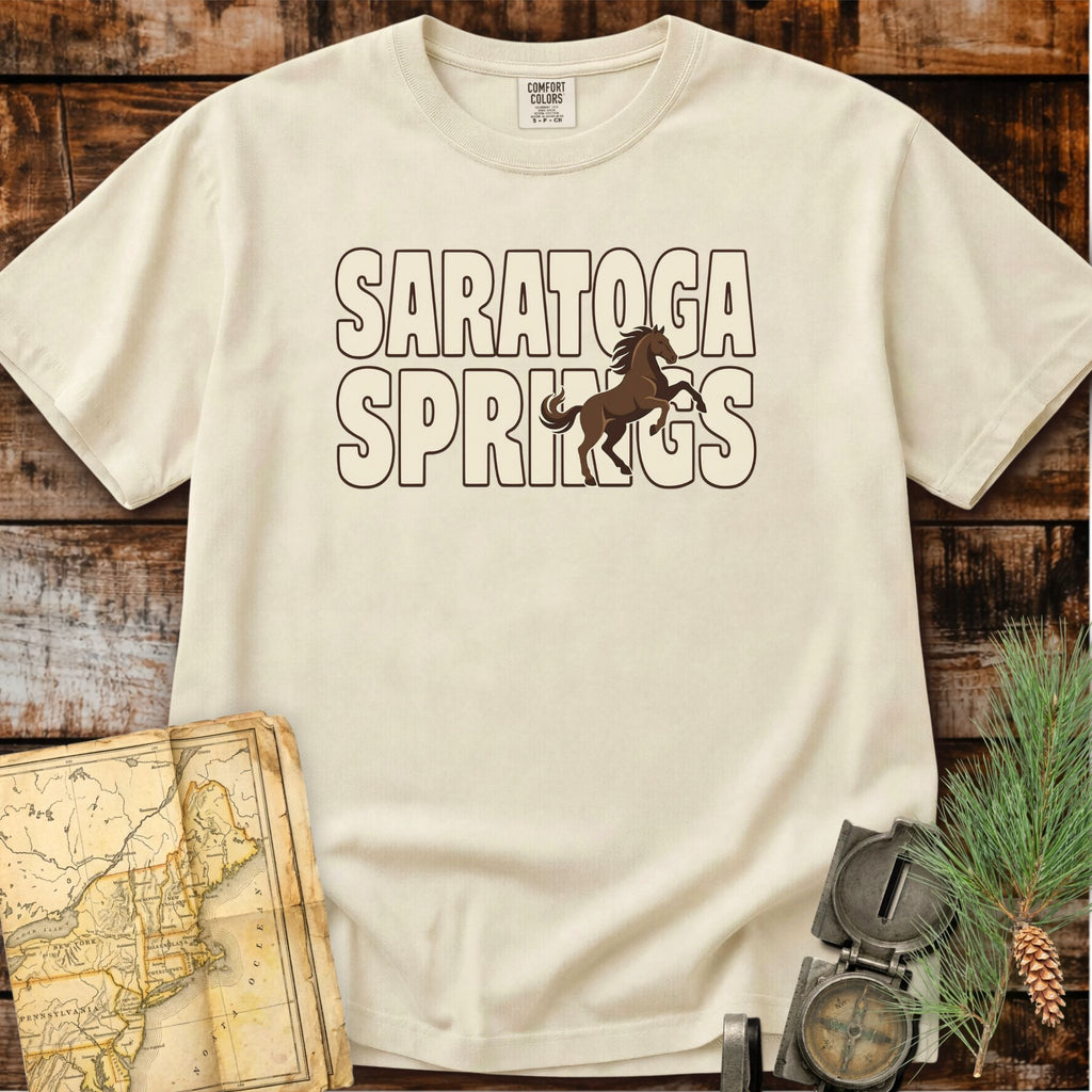 Saratoga Springs New York | Rearing Horse T-Shirt