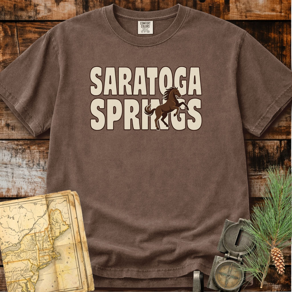 Saratoga Springs New York | Rearing Horse T-Shirt