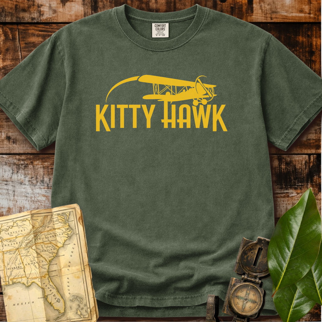 Kitty Hawk North Carolina | Retro Airplane T-Shirt