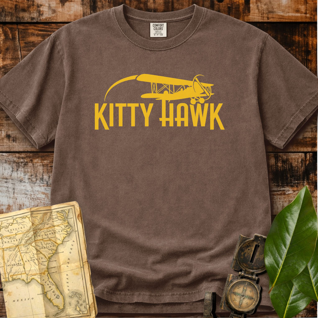 Kitty Hawk North Carolina | Retro Airplane T-Shirt