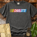 Charlotte North Carolina | Racing Stripes T-Shirt