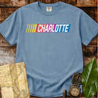 Charlotte North Carolina | Racing Stripes T-Shirt