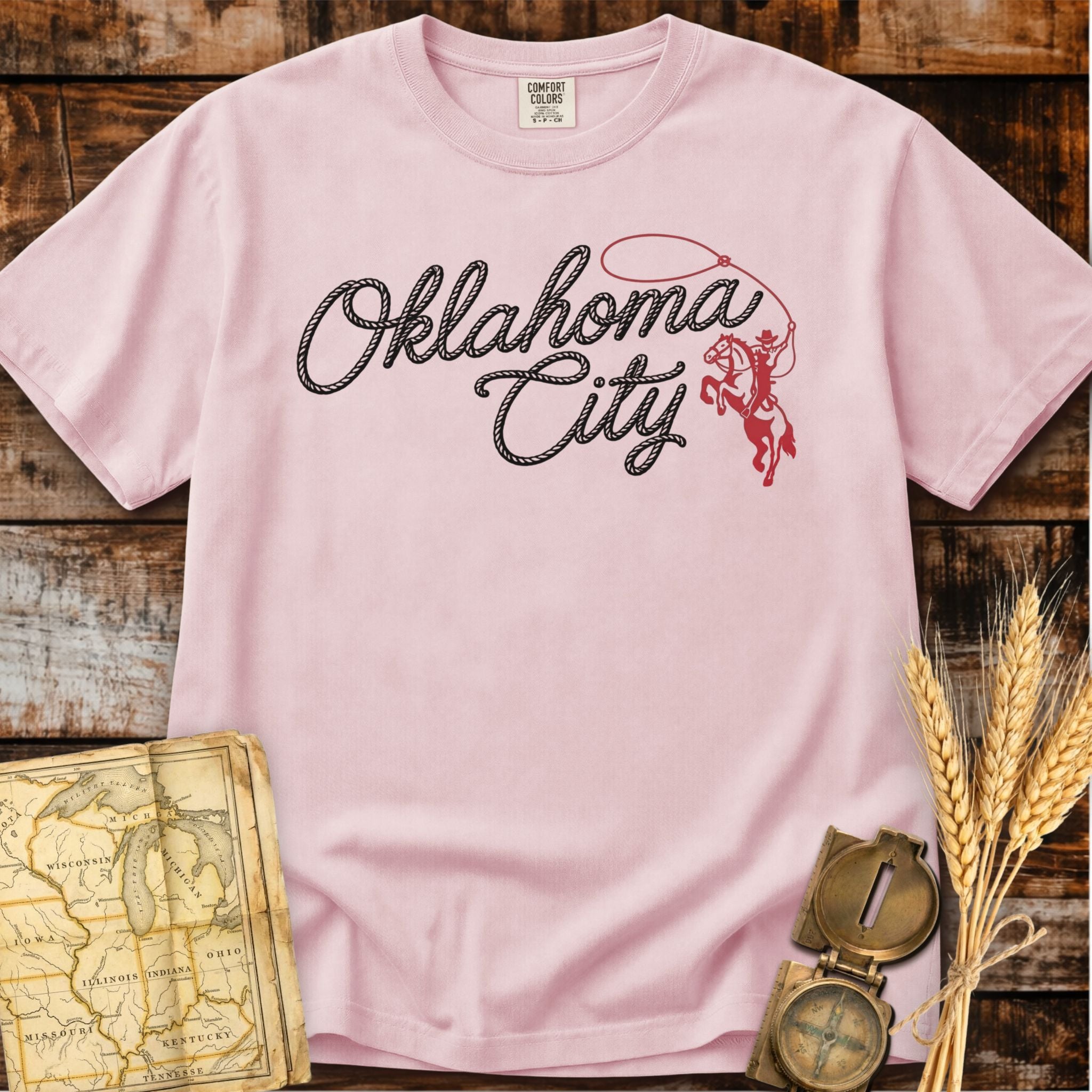 Oklahoma City Oklahoma | Cowboy & Horse T-Shirt
