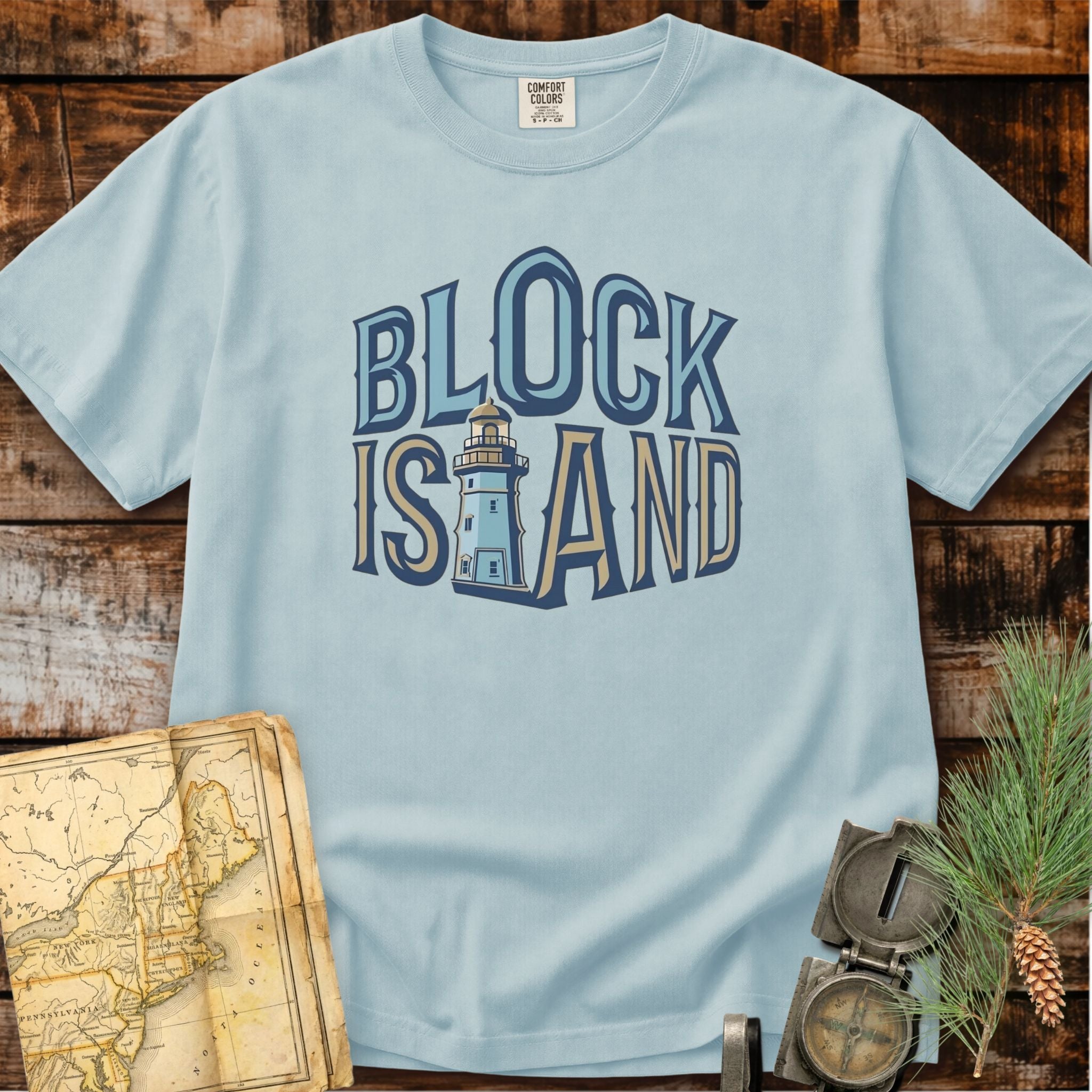 Block Island Rhode Island | Lighthouse T-Shirt