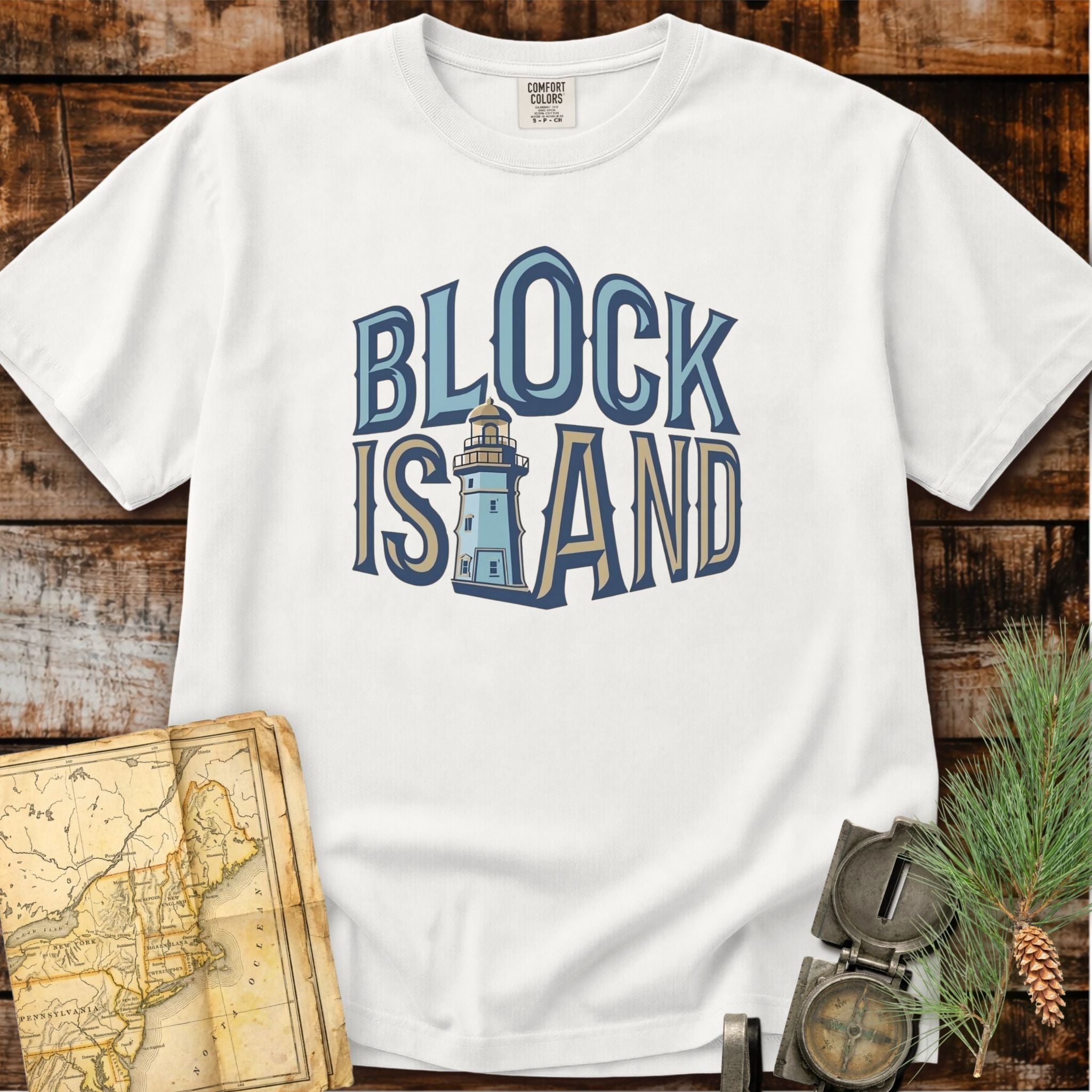 Block Island Rhode Island | Lighthouse T-Shirt