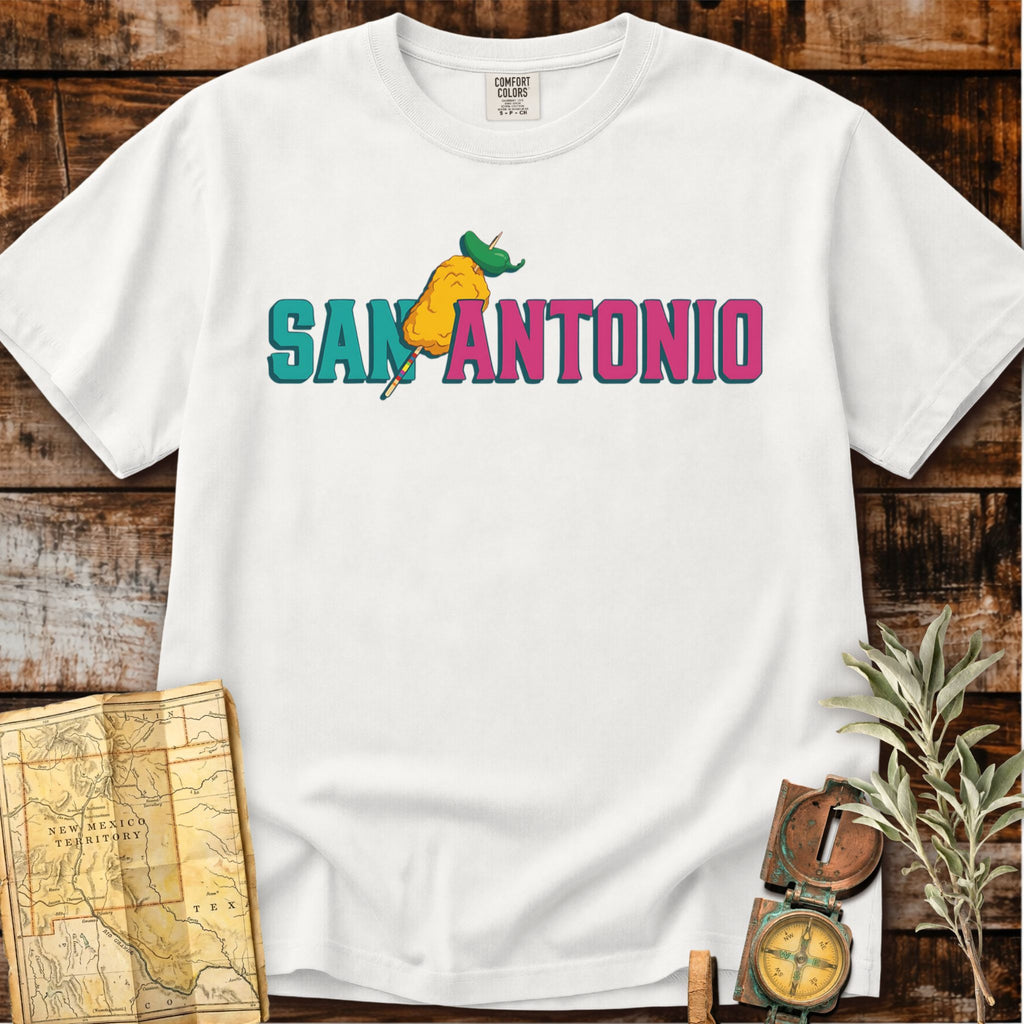 San Antonio Texas | Chicken on a Stick T-Shirt