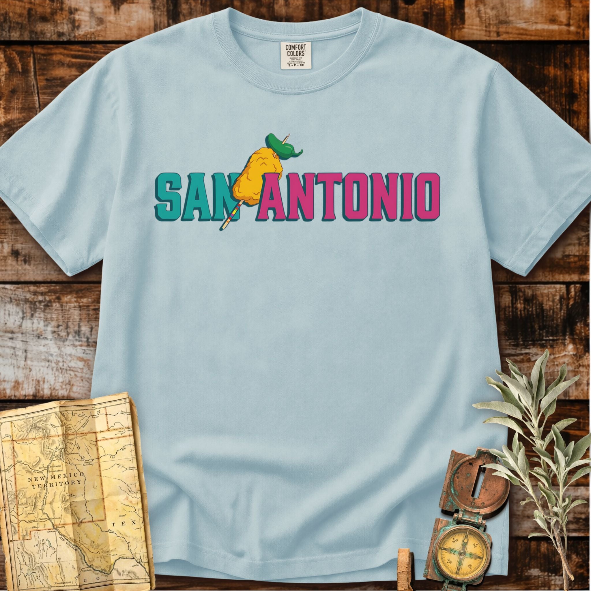San Antonio Texas | Chicken on a Stick T-Shirt