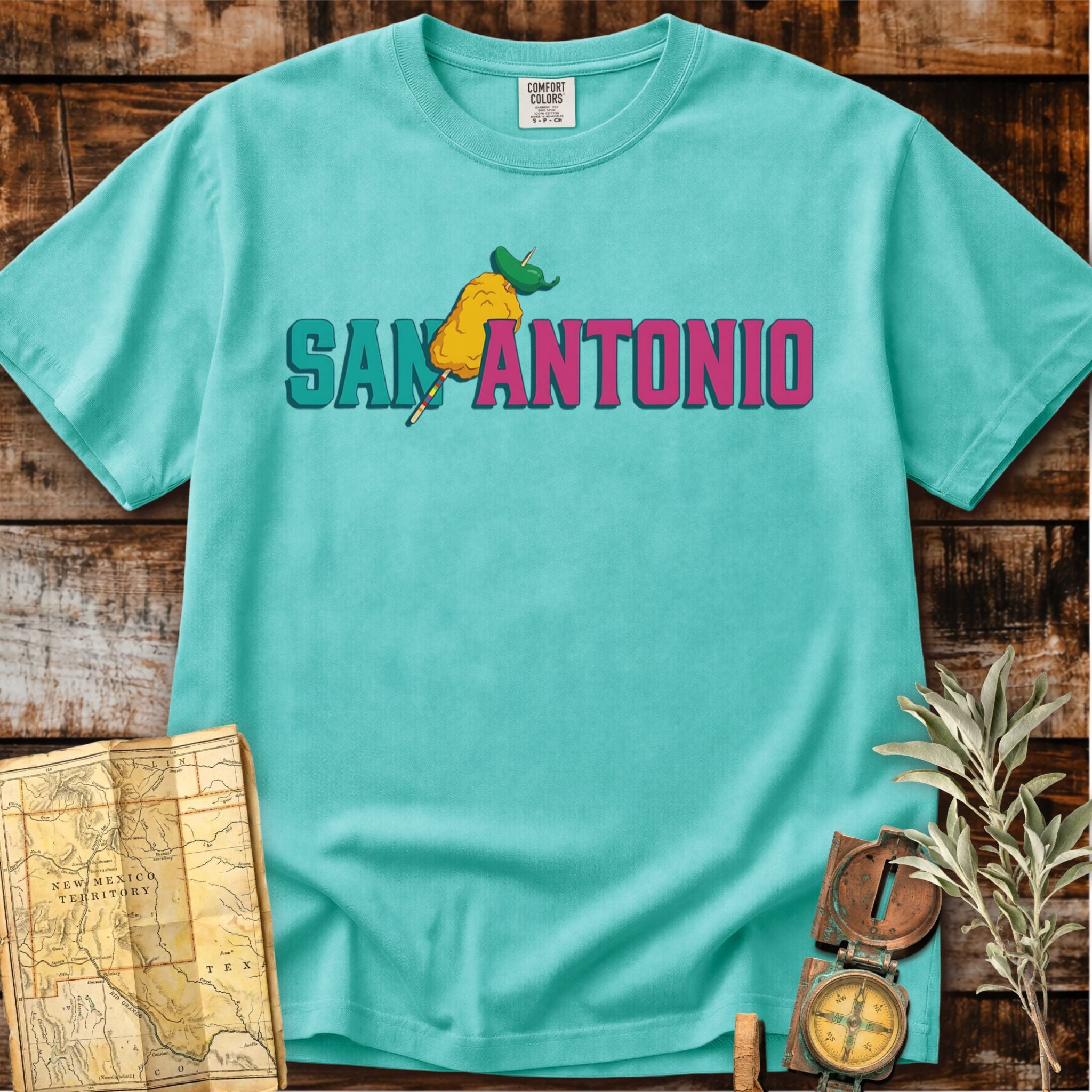 San Antonio Texas | Chicken on a Stick T-Shirt