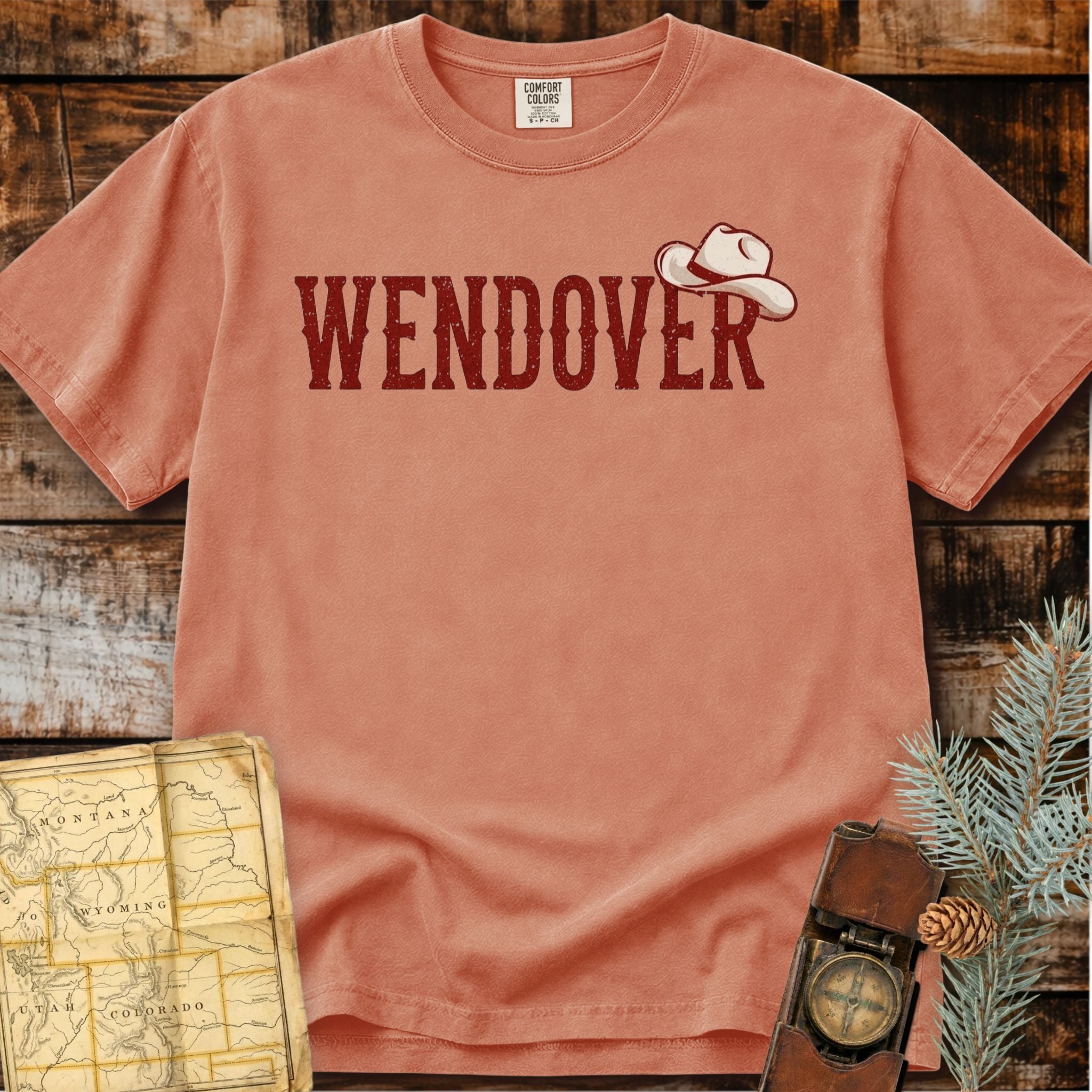 Wendover Utah | Retro Cowboy Hat T-Shirt
