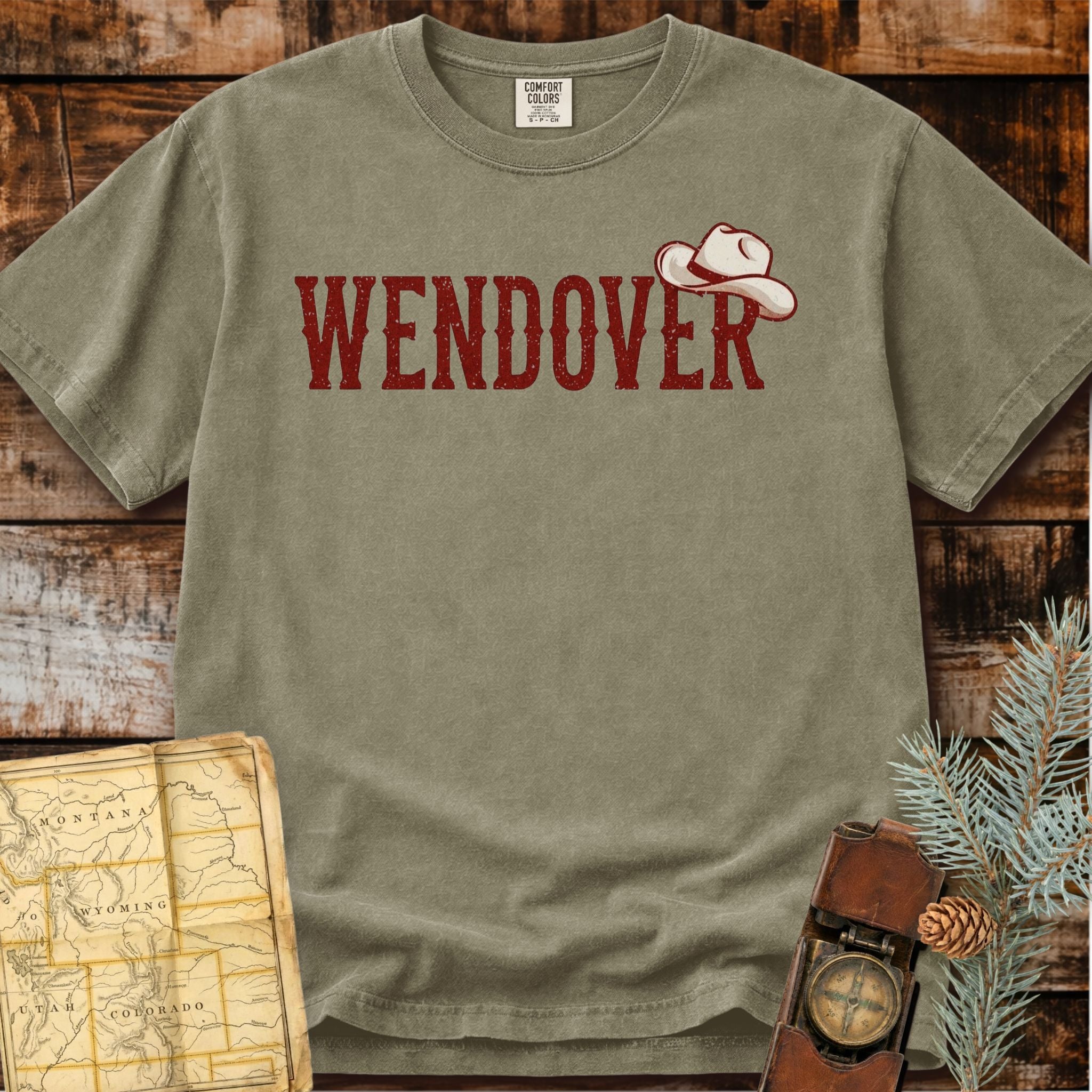 Wendover Utah | Retro Cowboy Hat T-Shirt