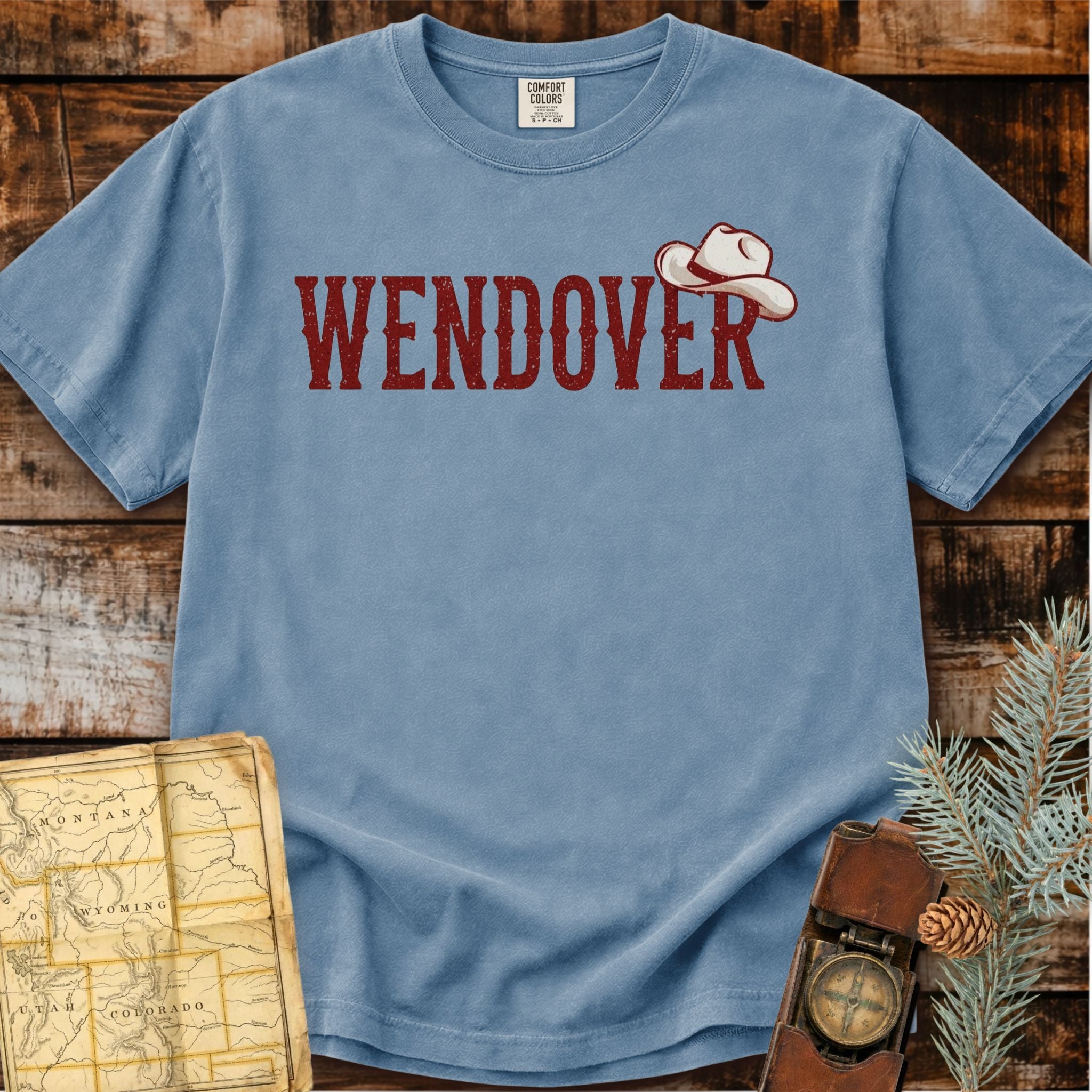 Wendover Utah | Retro Cowboy Hat T-Shirt
