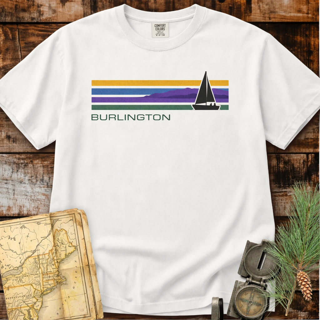 Burlington Vermont | Sailboat on Champlain T-Shirt