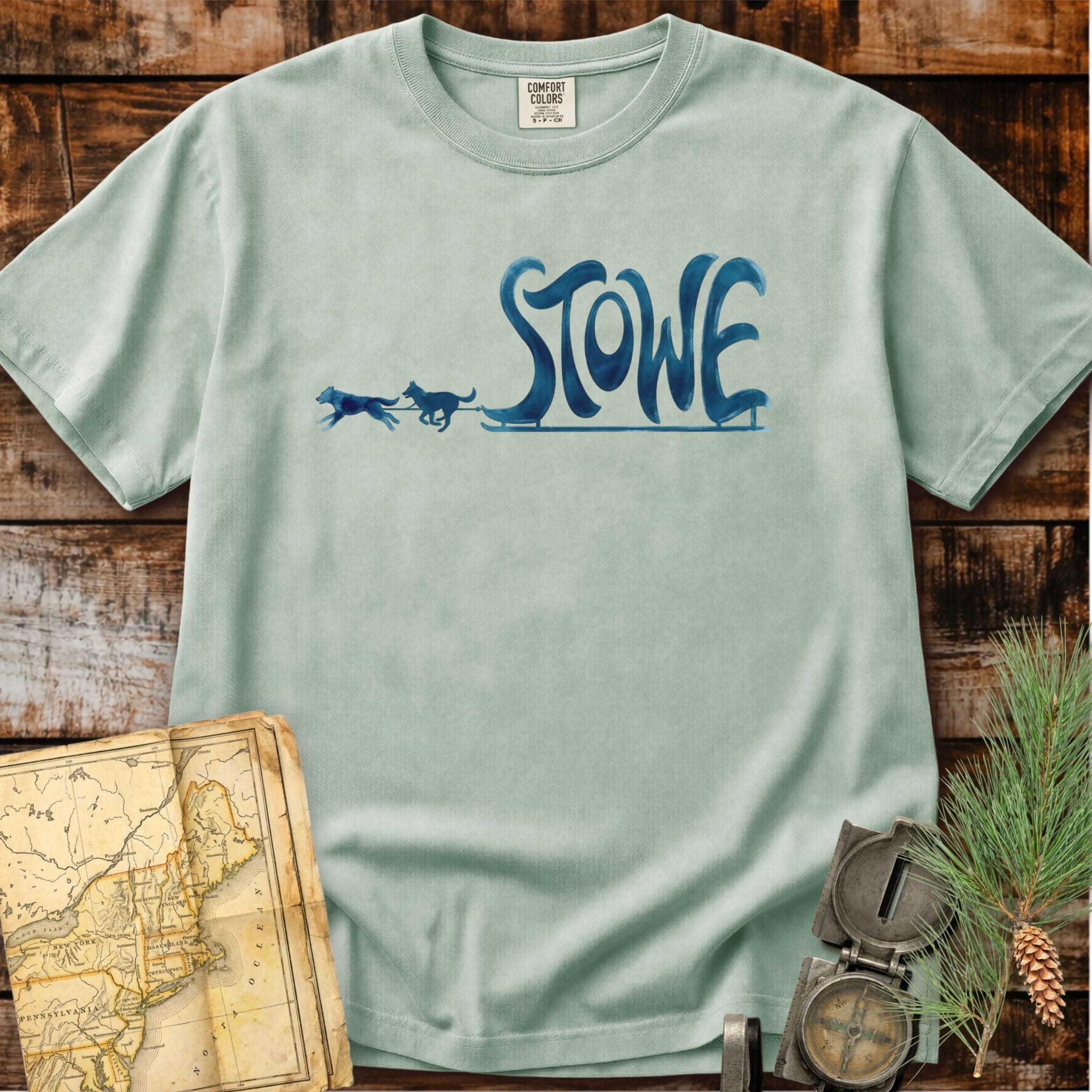 Stowe Vermont | Dog Sled T-Shirt