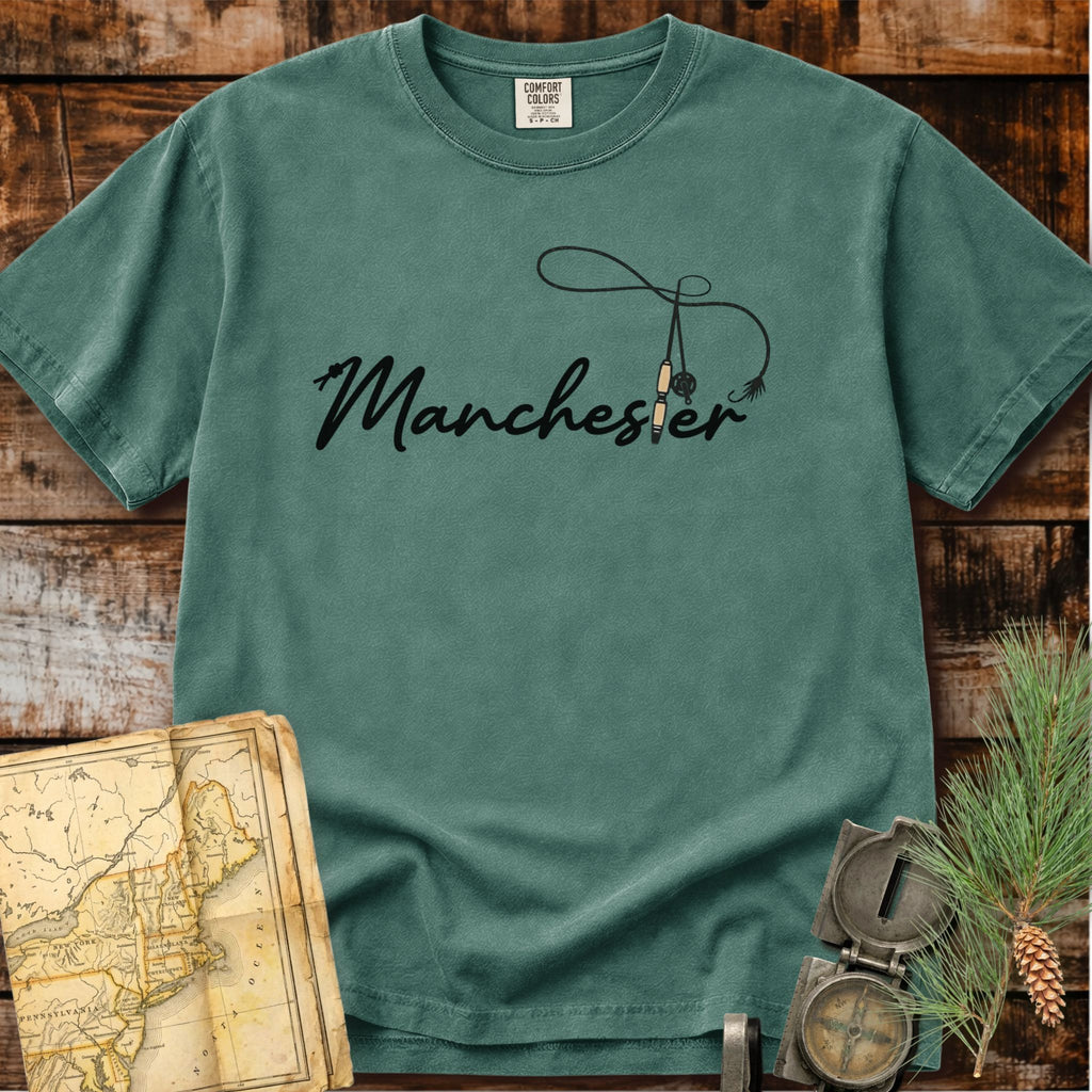 Manchester Vermont | Fly Fishing Rod T-Shirt