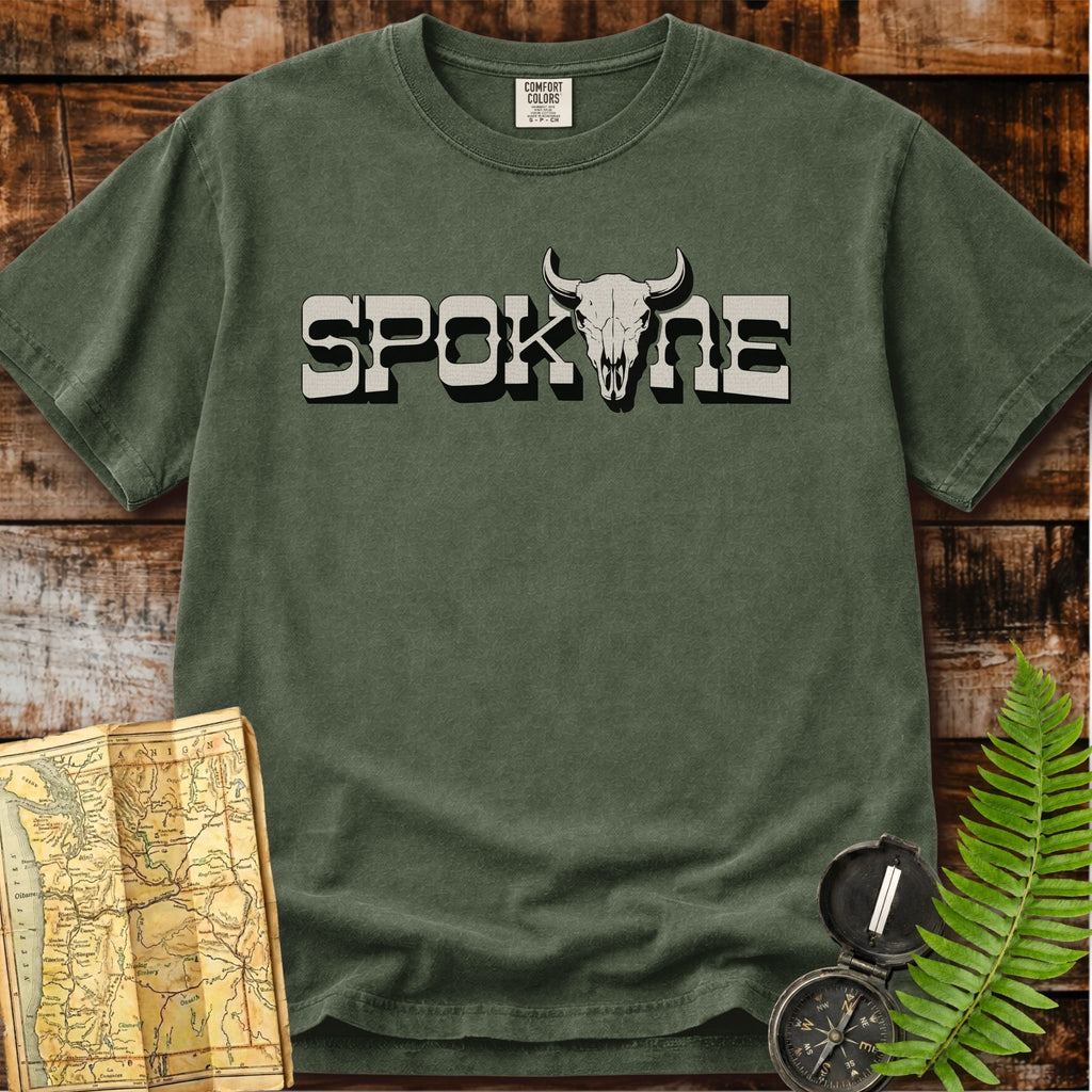 Spokane Washington | Bison Skull T-Shirt