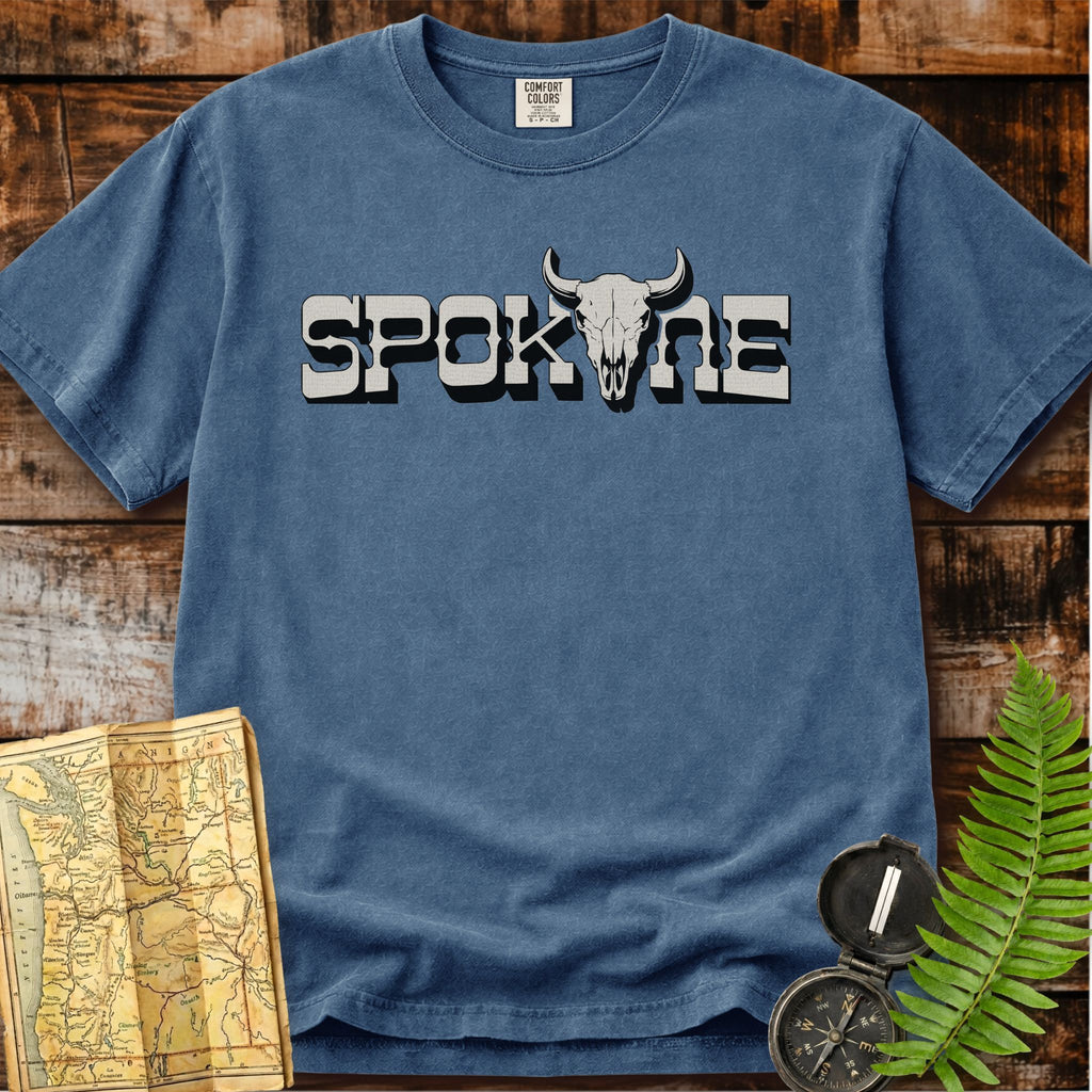 Spokane Washington | Bison Skull T-Shirt