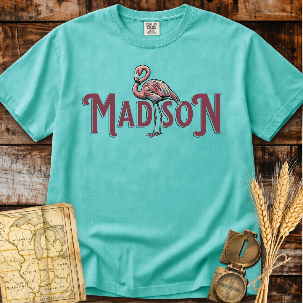 Madison Wisconsin | Pink Flamingo T-Shirt