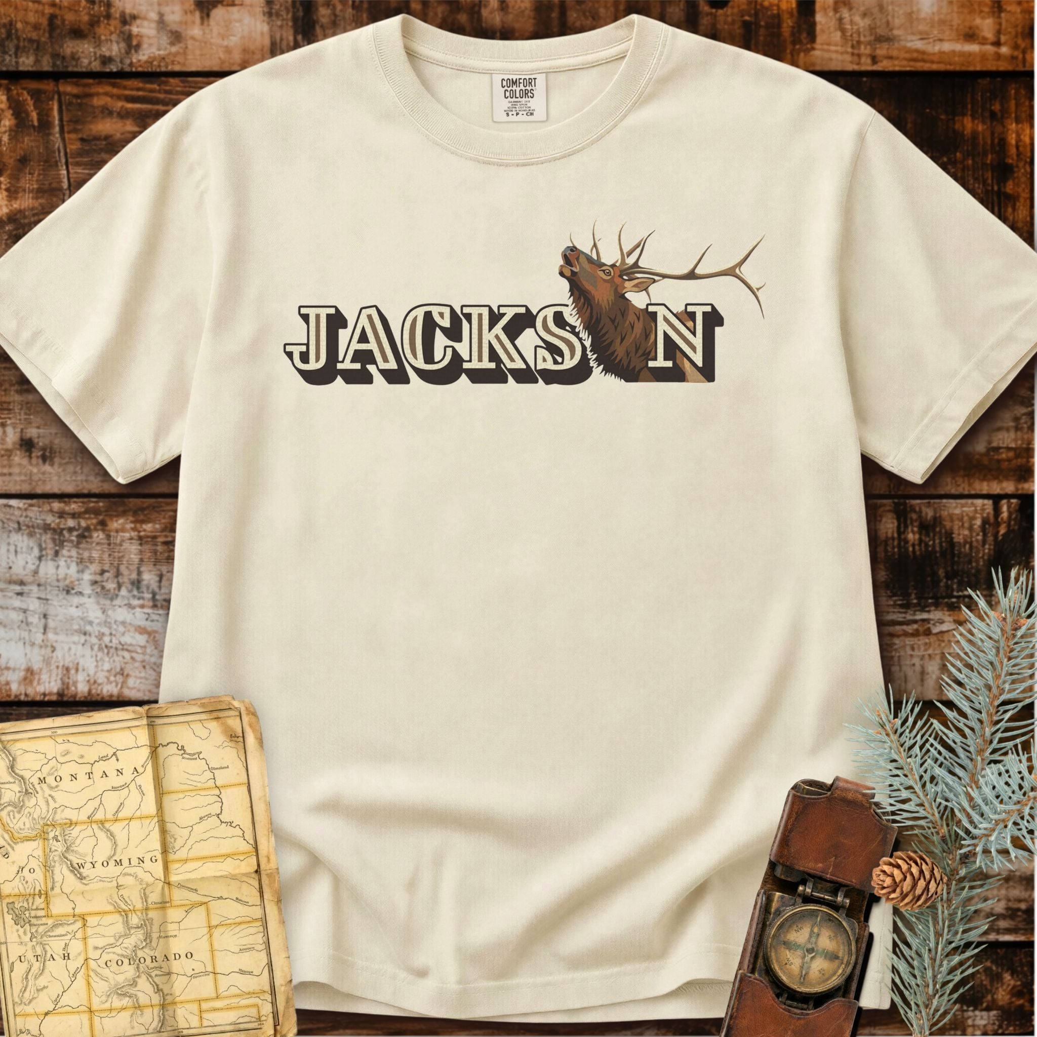 Jackson Wyoming | Bugling Elk T-Shirt