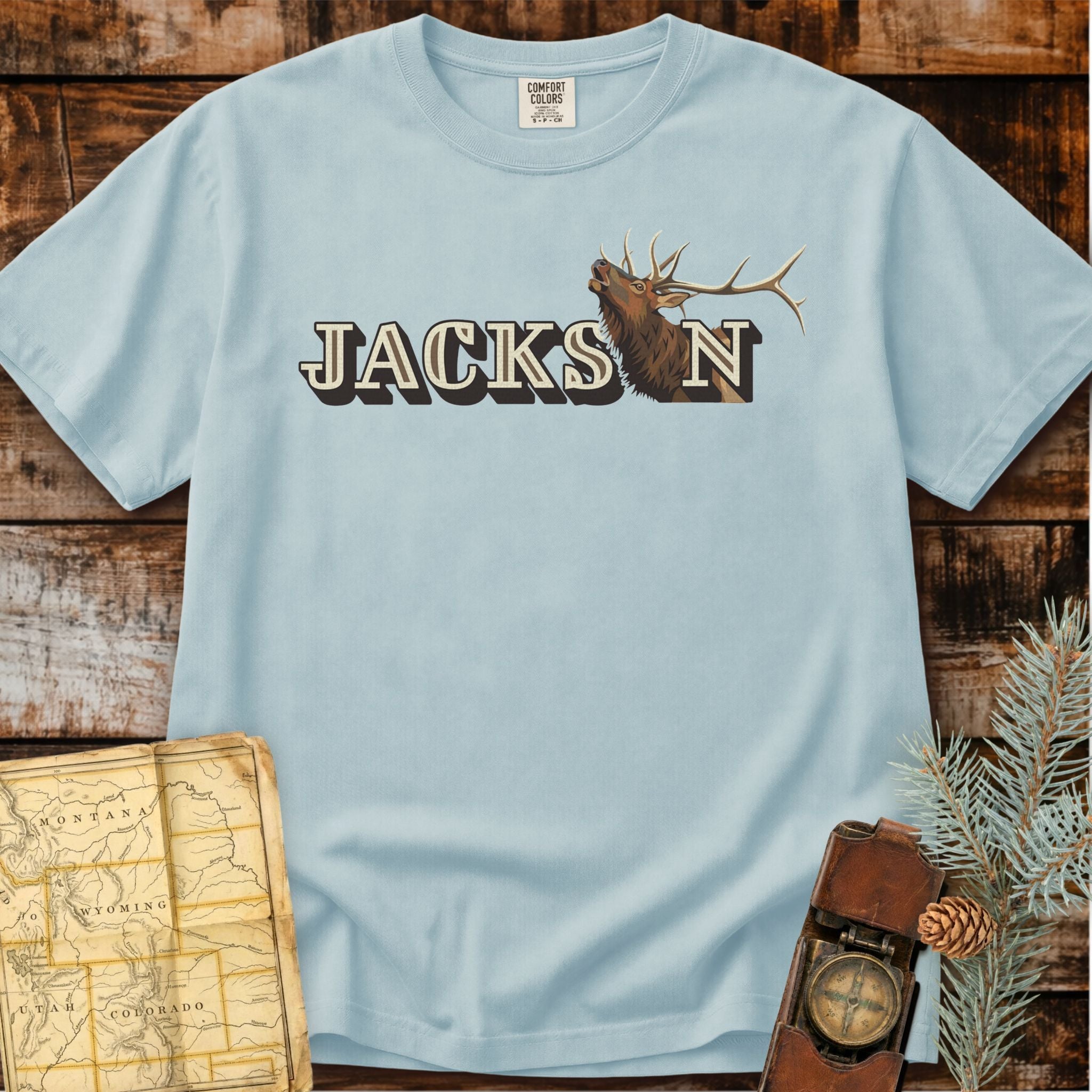 Jackson Wyoming | Bugling Elk T-Shirt